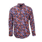 Button Up Shirt // Mitchell Heist Floral Burgundy (XS)