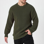 Crewneck Knit Sweater // Khaki (XL)