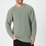 Crewneck Knit Sweater // Light Green (XL)