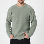 Crewneck Knit Sweater // Light Green (XL)