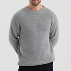 Crewneck Knit Sweater // Gray (S)