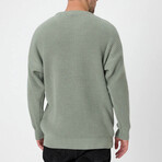 Crewneck Knit Sweater // Light Green (XL)