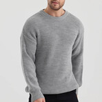 Crewneck Knit Sweater // Gray (S)