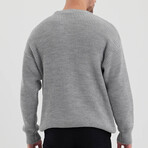 Crewneck Knit Sweater // Gray (S)