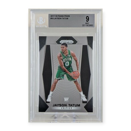 Jayson Tatum // 2017-18 Panini Prizm // Rookie Card // BGS 9 Mint