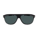 Men's Tom Ford FT0880/S 02V Square Sunglasses // Matte Black + Grey