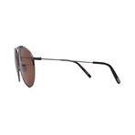 Men's Tom Ford FT0995/S 08E Aviator Sunglasses // Gunmetal + Brown