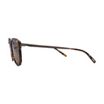 Men's Oliver Peoples OV5350S 170053 Round Sunglasses // Havana Tortoise + Green