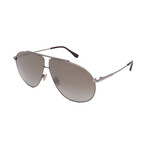 Men's Tom Ford FT0825/S 12Q Aviator Sunglasses // Gunmetal + Green