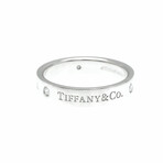 Tiffany & Co. // Platinum Flat Diamond Ring // Ring Size: 7 // Store Display