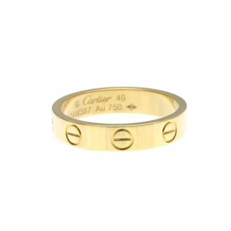 Cartier // 18k Yellow Gold Mini Love Ring // Ring Size: 4.75 // Store Display