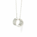 Gucci // 18k White Gold Icon Pendant Necklace // 14.96"-15.74" // Store Display