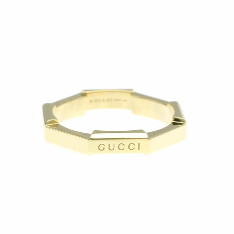 Gucci // 18k Yellow Gold Link Toe Ring // Ring Size: 8.75 // Store Display