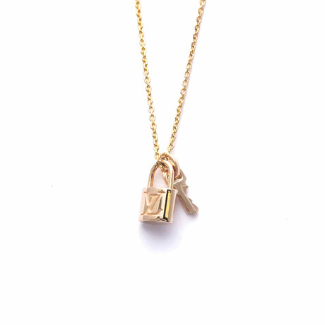 Louis Vuitton // 18k Rose Gold Pandantif Locket Pendant Necklace // 19.68" // Store Display