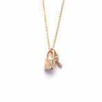 Louis Vuitton // 18k Rose Gold Pandantif Locket Pendant Necklace // 19.68" // Store Display