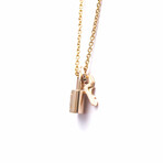 Louis Vuitton // 18k Rose Gold Pandantif Locket Pendant Necklace // 19.68" // Store Display