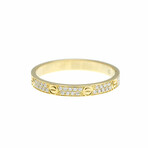 Cartier // 18k Yellow Gold Mini Love Diamond Ring // Ring Size: 6.25 // Store Display