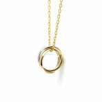 Cartier // 18k Rose Gold + 18k White Gold + 18k Yellow Gold Trinity De Cartier Necklace // 15.35"-16.53" // Store Display