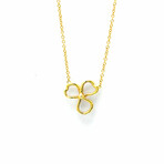 Tiffany & Co. // 18k Yellow Gold Open Paper Diamond Pendant Necklace // 15.94" // Store Display