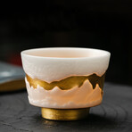 Ice Jade Relief 24k Gold-Lined Cup