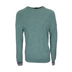 Colin Jacquard Merino Paisley Sweater // Mint (EU S/US XS)