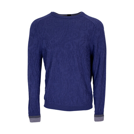 Colin Jacquard Merino Paisley Sweater // Skipper (EU S/US XS)