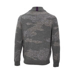 Carlo Merino Camo Full Zip Sweater // Moss (EU S/US XS)