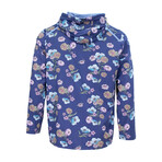 Horatio Spaced Floral Hoodie // Navy (EU S/US XS)