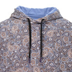 Horatio Trippy Paisley Hoodie // Gray (EU S/US XS)