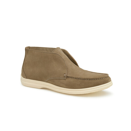 Marlow Laceless English Suede Chukka Boot // Taupe (8)