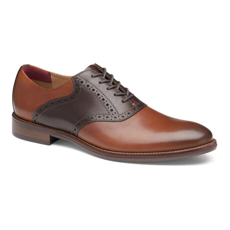 Conrad 2.0 Saddle Leather Oxfords // Tan + Mahogany (8)