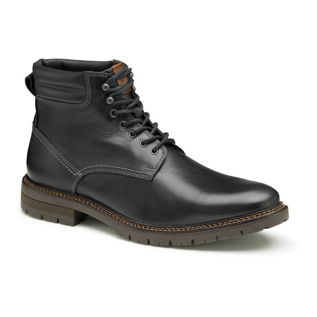 Kipton Plain Toe Leather Boots // Black (8)