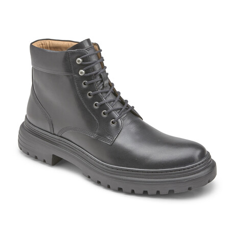 Hutson Plain Toe Leather Boot // Black (8)