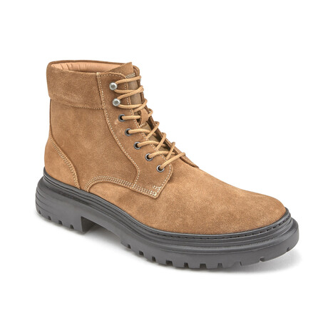 Hutson Plain Toe Suede Boots // Camel (8)