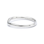 Tiffany & Co. // Platinum Curved Band Ring // Ring Size: 8 // Store Display