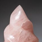 Genuine Polished Rose Quartz Flame Freeform From Brazil // 3.2 lbs