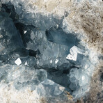 Genuine Blue Celestite Cluster Geode From Madagascar // 14 lbs