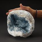 Genuine Blue Celestite Cluster Geode From Madagascar // 14 lbs