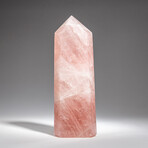 Genuine Rose Quartz Polished Point from Brazil // 1.9 lbs