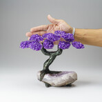 Custom Genuine Amethyst Clustered Gemstone Tree on Amethyst Matrix // The Protection Tree // v.4