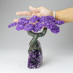 Custom Genuine Amethyst Clustered Gemstone Tree on Amethyst Matrix // The Protection Tree // v.6