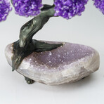 Custom Genuine Amethyst Clustered Gemstone Tree on Amethyst Matrix // The Protection Tree // v.4