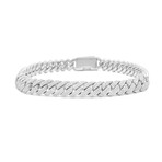 14K White Gold 7mm Cuban Diamond Bracelet // 7"-8" // New (#<Spreadsheet::Formula:0x00007fa6b4d6c948>)