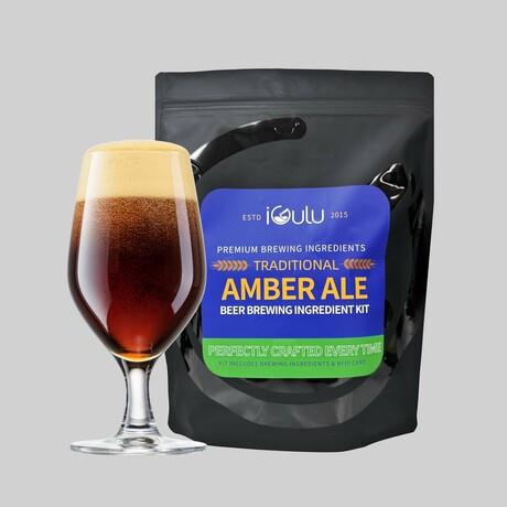 Traditional Amber Ale Beer Brewing Ingredient Kit // 5 Pack