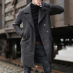 Double-Breasted Overcoat // Gray (S)