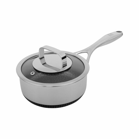 DiamondClad by Livwell 1.5-Quart Hybrid Nonstick Stainless Steel Saucepan and Lid