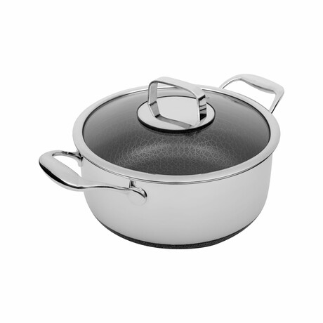 DiamondClad by Livwell 6-Quart Hybrid Nonstick Stainless Steel Stock Pot and Lid