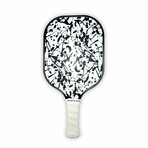 White Splatter Paint Classic Pickleball Paddle