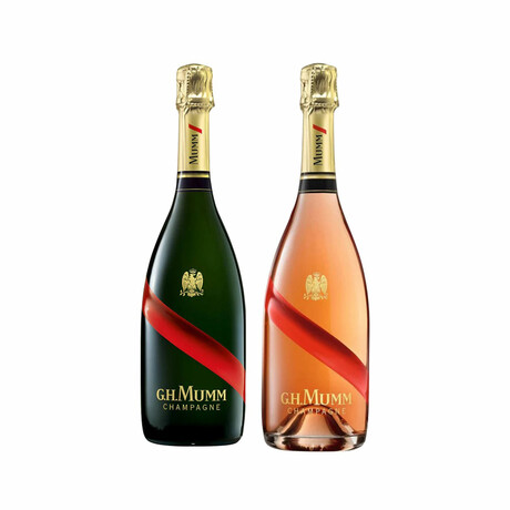 GH Mumm Grand Cordon Brut and GH Mumm Grand Cordon Rose // 2 Bottle Set