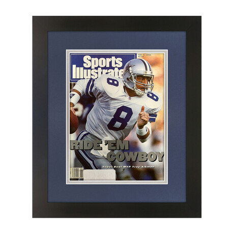 Troy Aikman // Matted + Framed Sports Illustrated // February 8, 1993 Issue